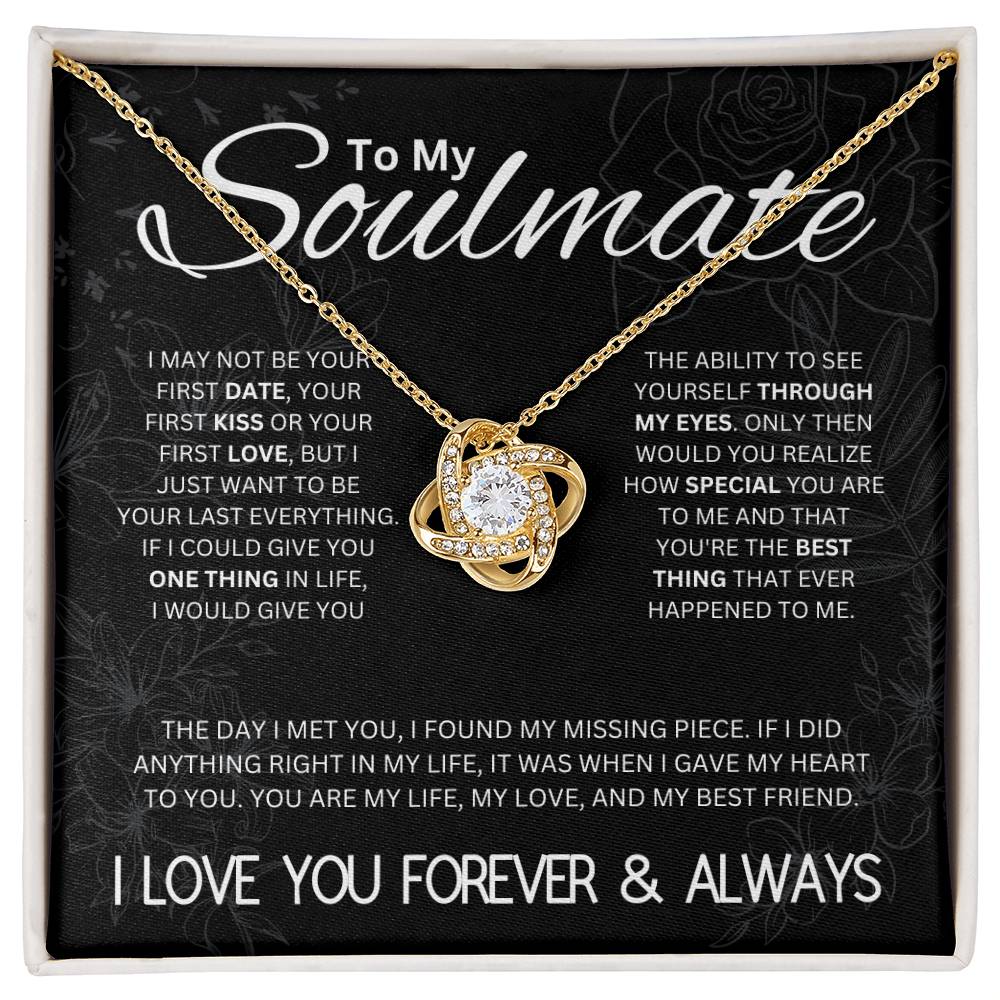 To My Soulmate | Love Knot Necklace