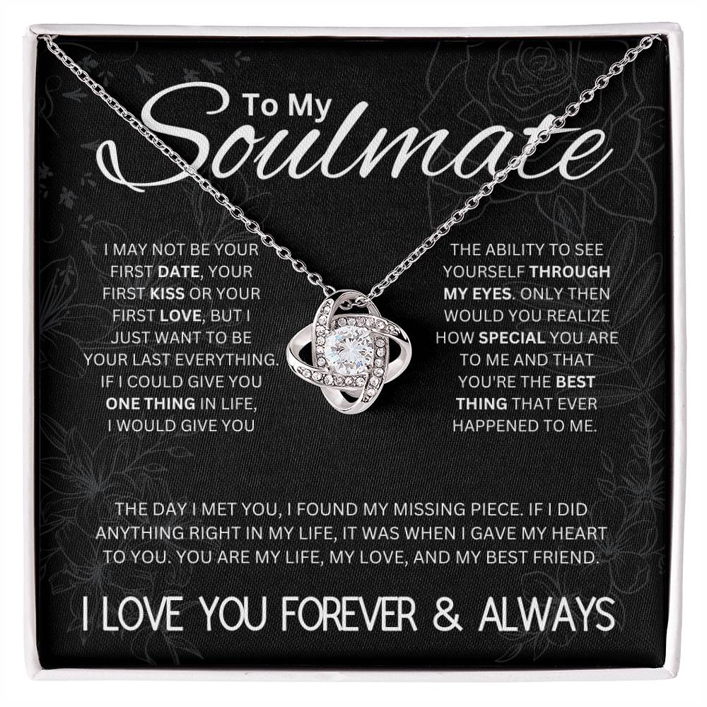 To My Soulmate | Love Knot Necklace