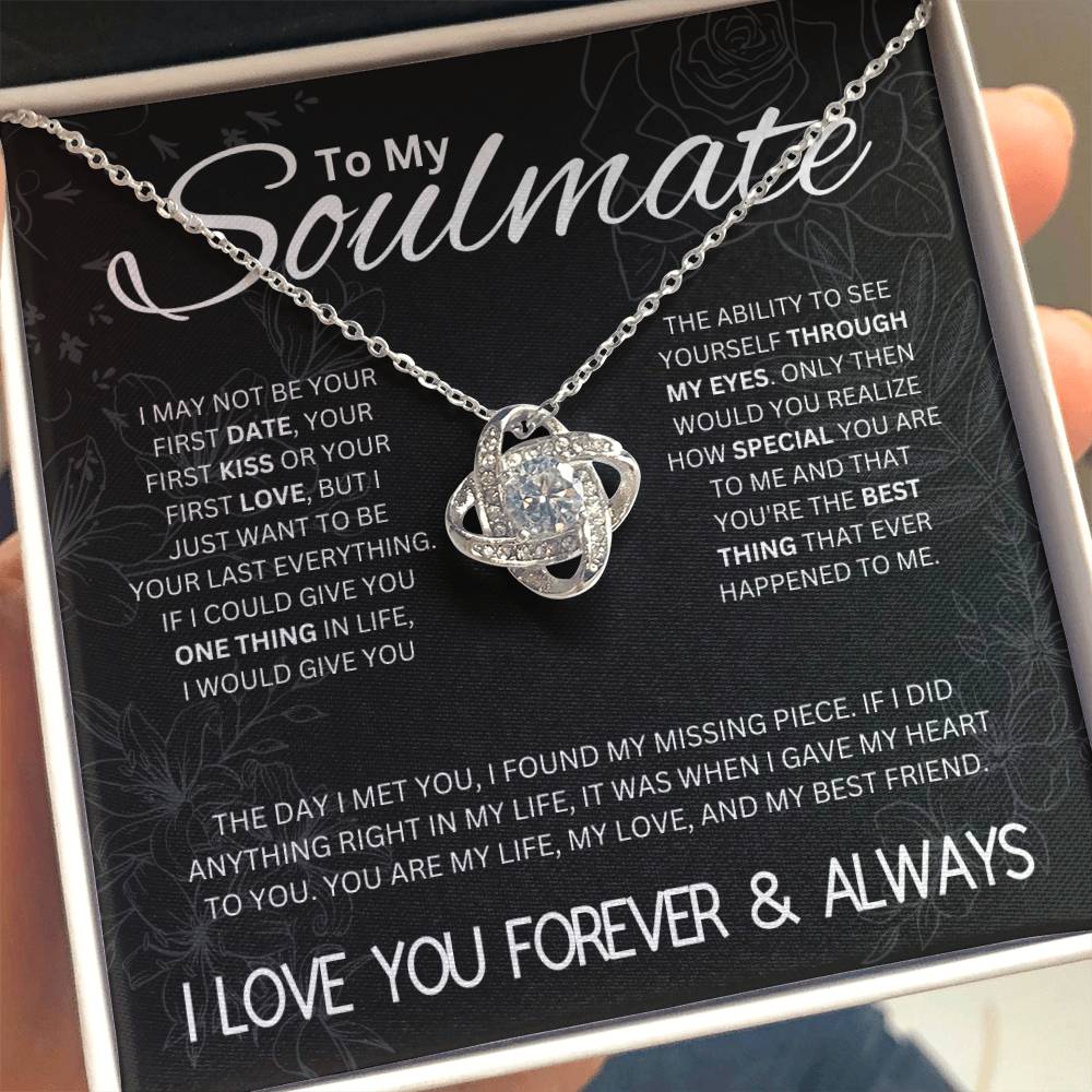 To My Soulmate | Love Knot Necklace