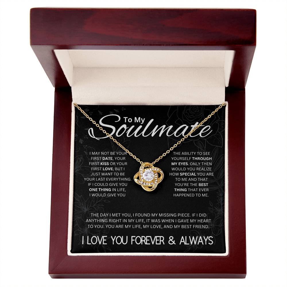 To My Soulmate | Love Knot Necklace