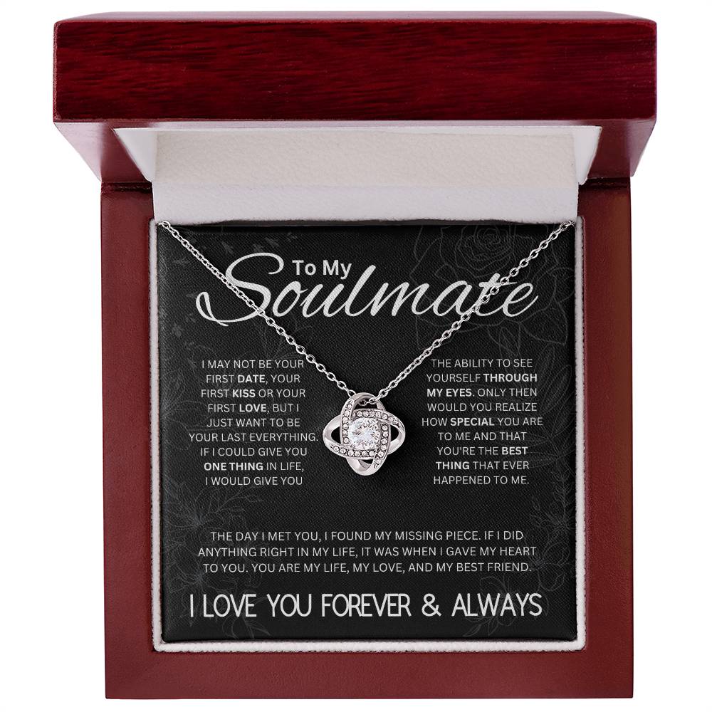 To My Soulmate | Love Knot Necklace