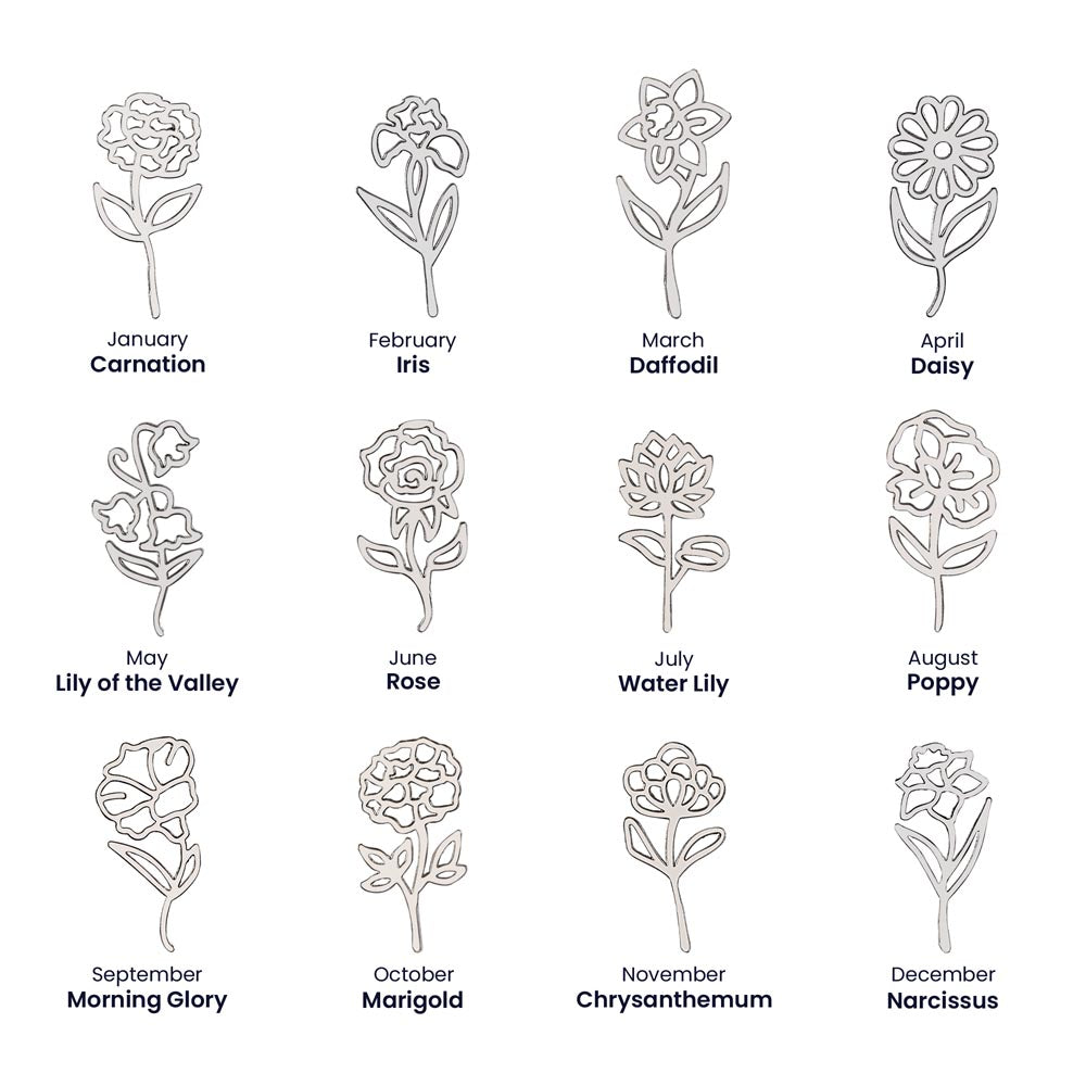 To My Daughter | Flower Name Necklace