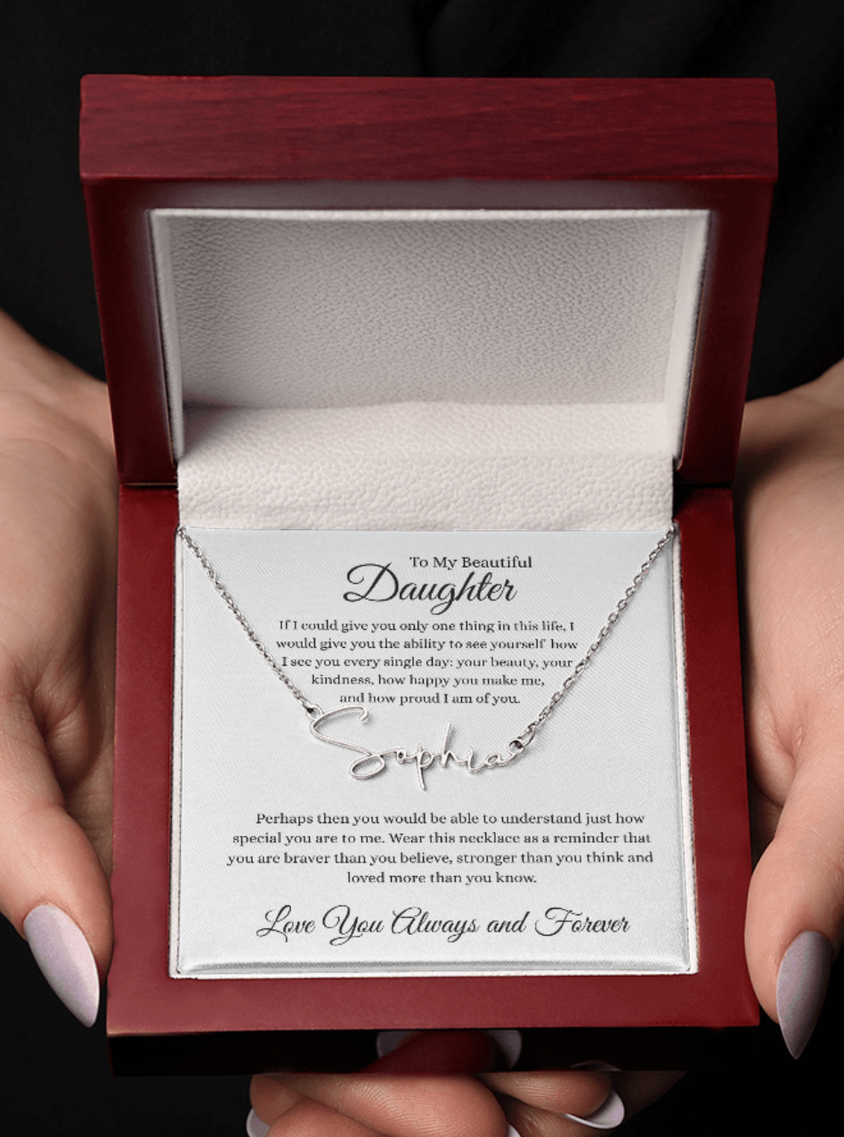 To My Daughter | Name Necklace