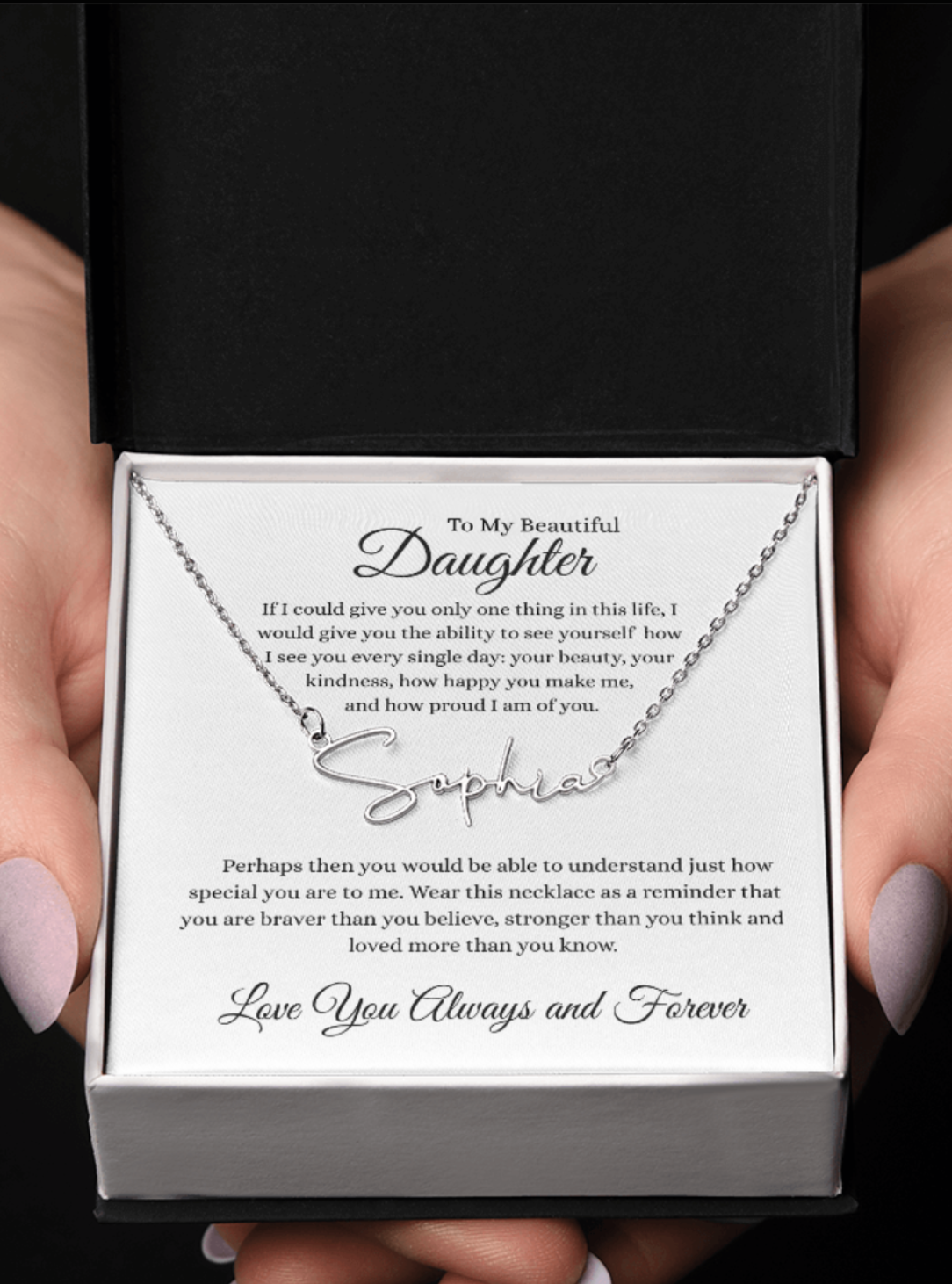 To My Daughter | Name Necklace