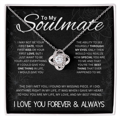 To My Soulmate | Love Knot Necklace