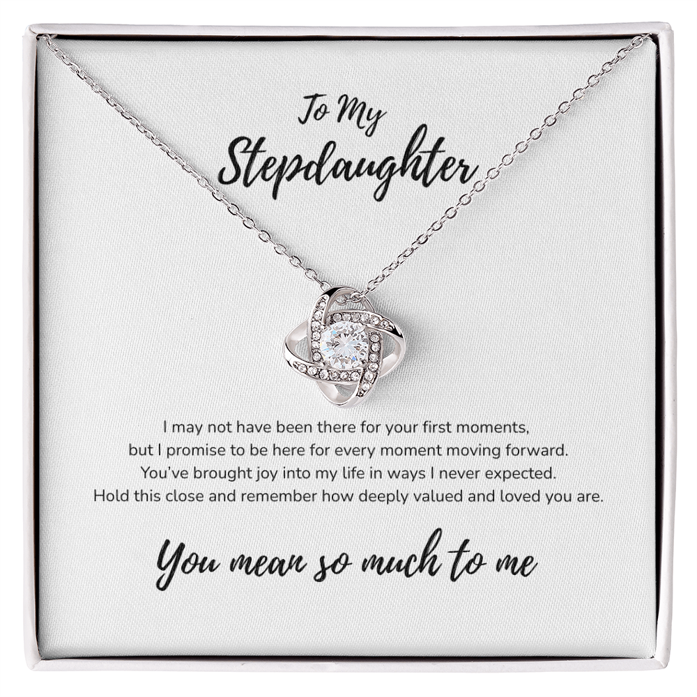 To My Stepdaughter Love Knot Necklace