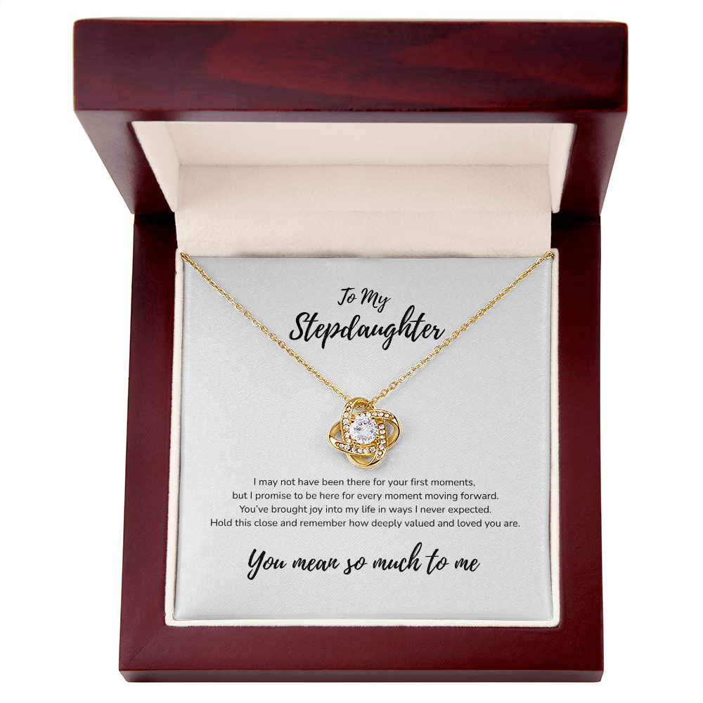 To My Stepdaughter Love Knot Necklace