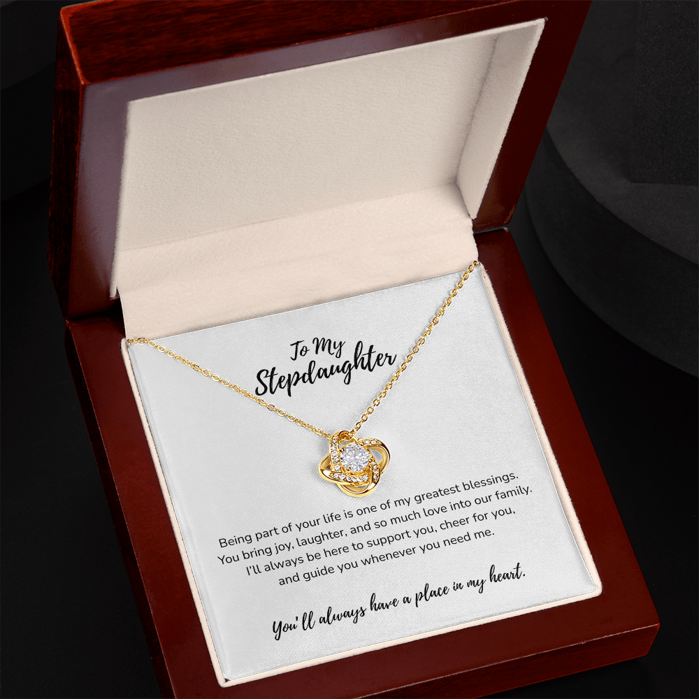 To My Stepdaughter Love Knot Necklace