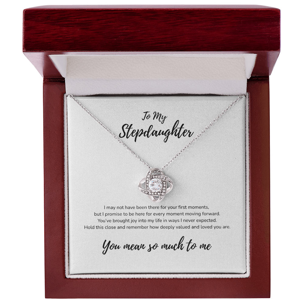 To My Stepdaughter Love Knot Necklace