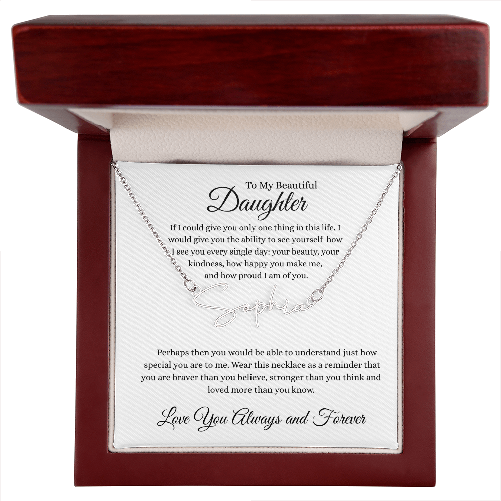 To My Daughter | Name Necklace
